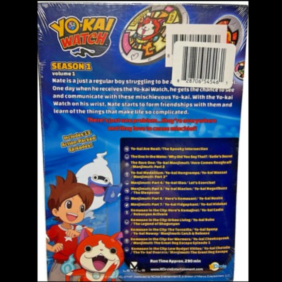 DVD Yo-kai Watch: Season 1 Vol 1 Gift Set w/ Exclusive Comic Book LImited Ed NIP - Picture 3 of 4
